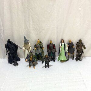 Lord of the Rings Lot Of 9 Figures Some With Accessories Wizard Elf Orcs Hobbits